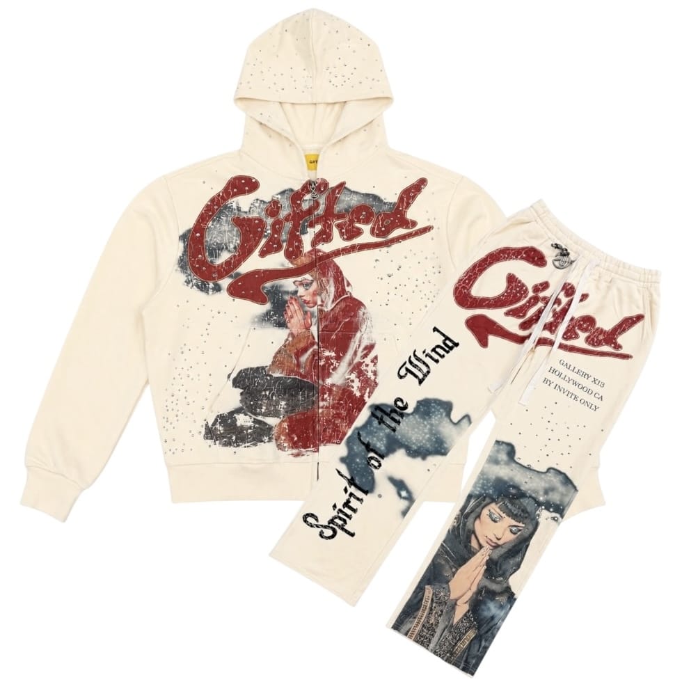 GFTD La Spirit Hoodie & Pants Set (Cream)