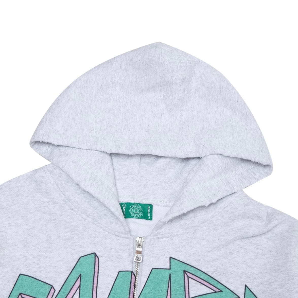 Campus Goods Nocturne Zip Up Hoodie (Heather Grey) CG-S26-020