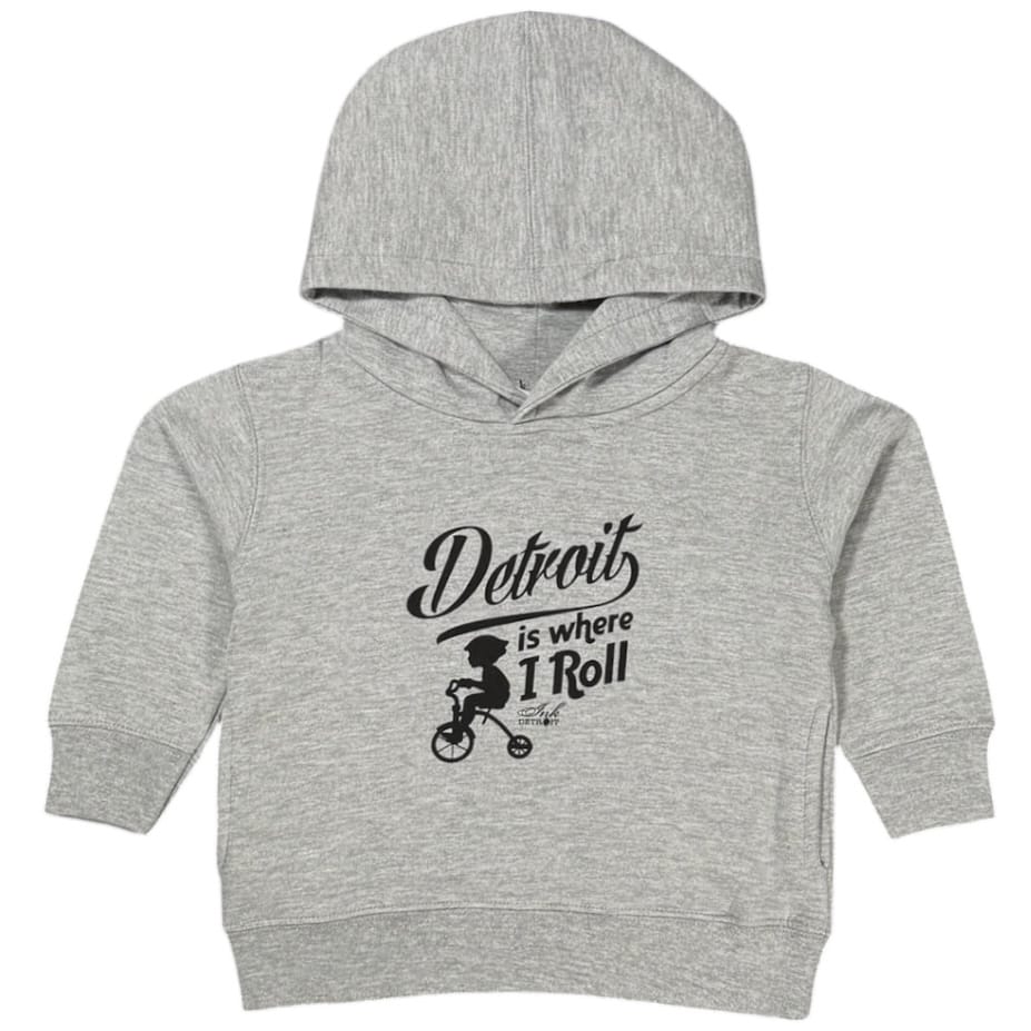 Kids Ink Detroit Hoodie (Heather Grey) INKDETKGRY