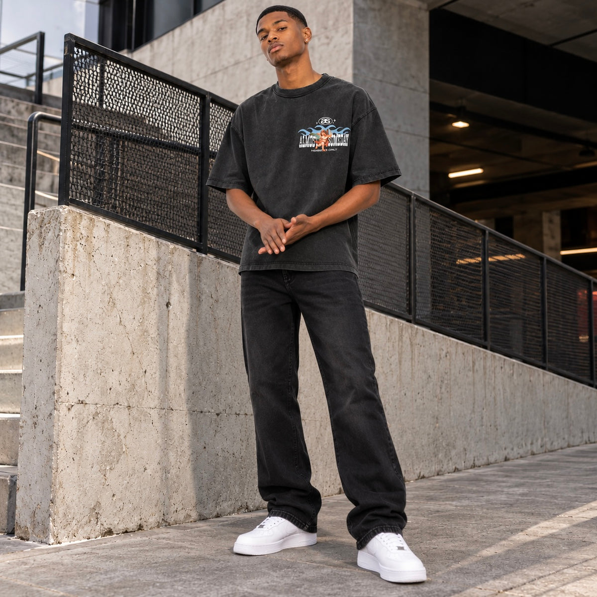Almost Someday Members Tee (Black)
