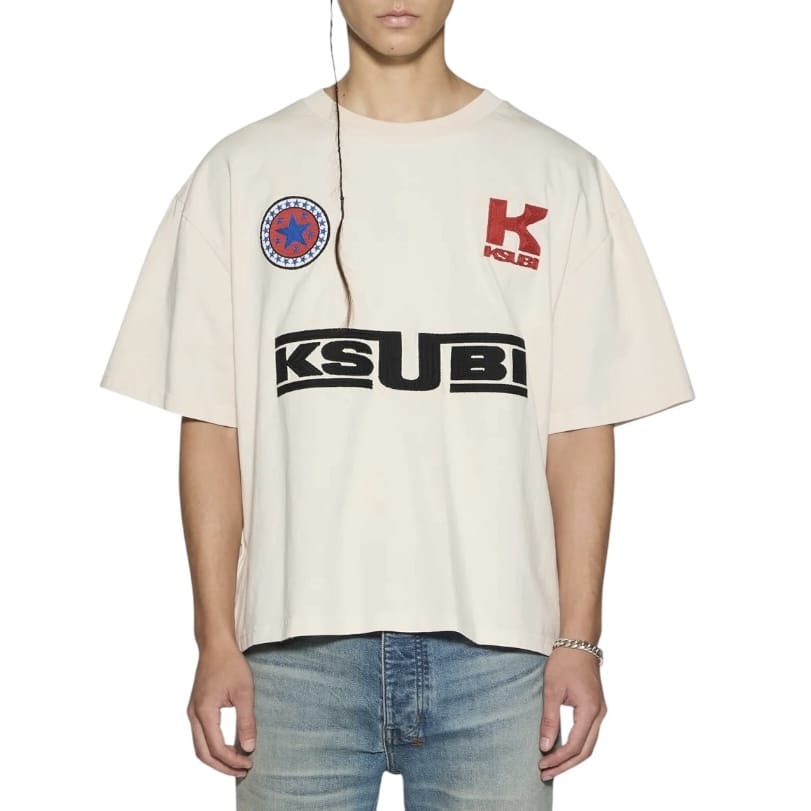 Ksubi Zoom Halen SS Tee (Ecru) MPF26TE008