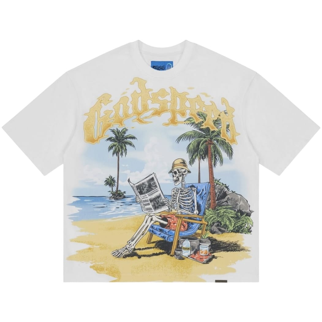 Godspeed Skeleton Beach II Tee (White)