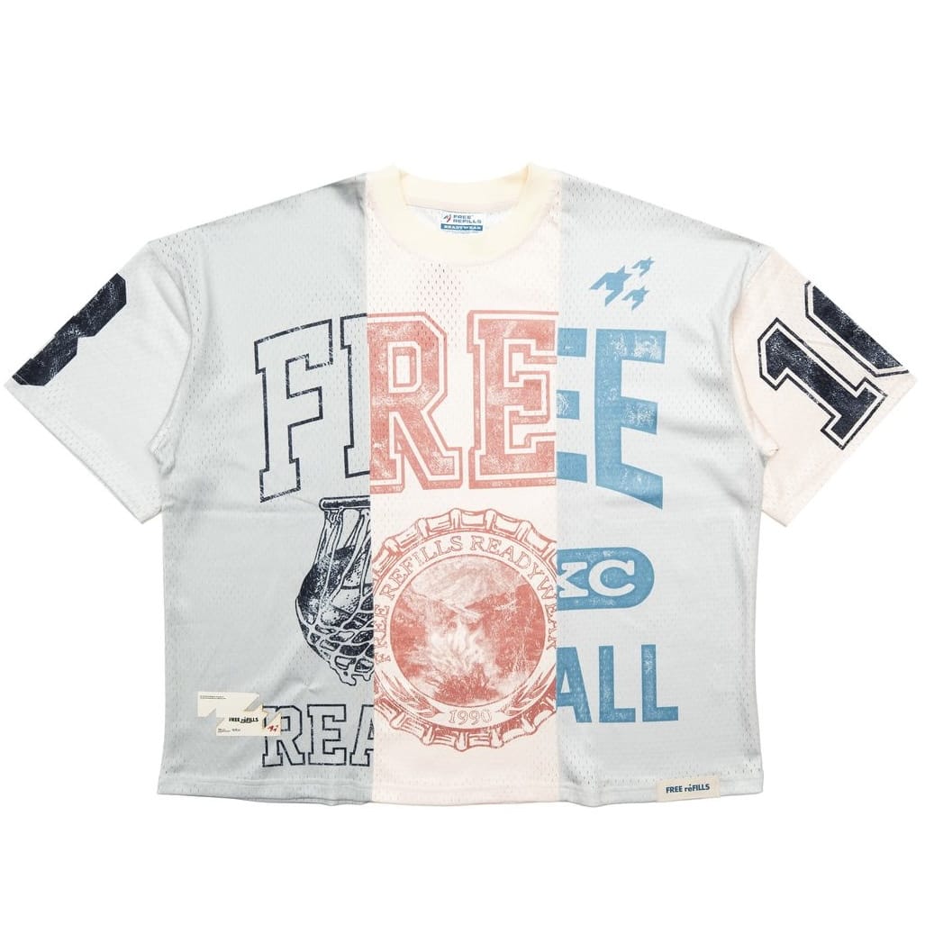 Free Refills Split Jersey Tee (Ivory) FR-SUM26-002