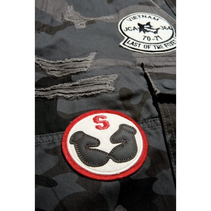 Jordan Craig Retro War Angel Cargo Shorts (Black Camo)