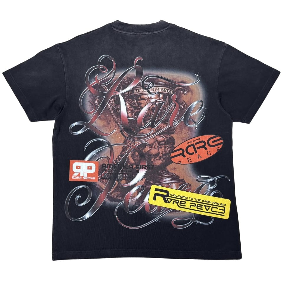 Rare Peace Racer Multi Patch Tee (Black) RT6148
