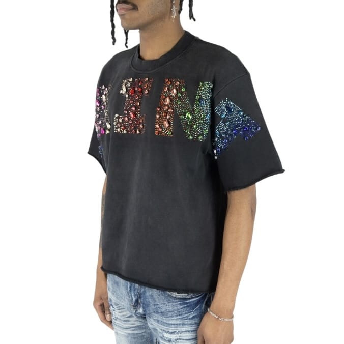 R3bel Denim Saint T-Shirt (Ash Black) 610-31211