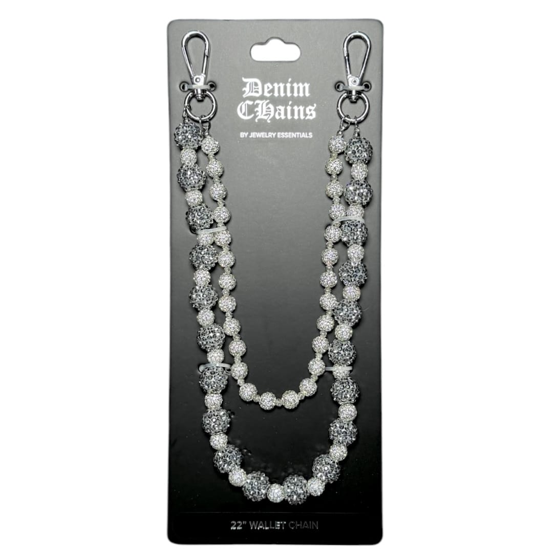 Jewelry Essentials Alternating Ball Chain (Silver/Silver) FLC-005SS