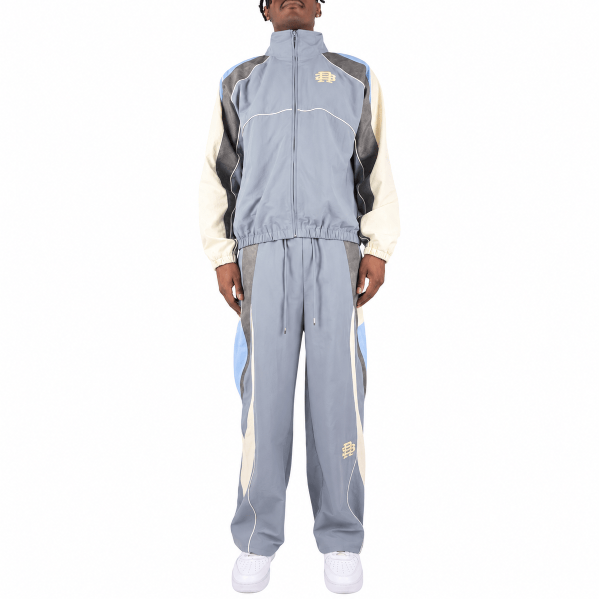 R3bel Denim Vintage Windbreaker Set (Grey) 3163-833