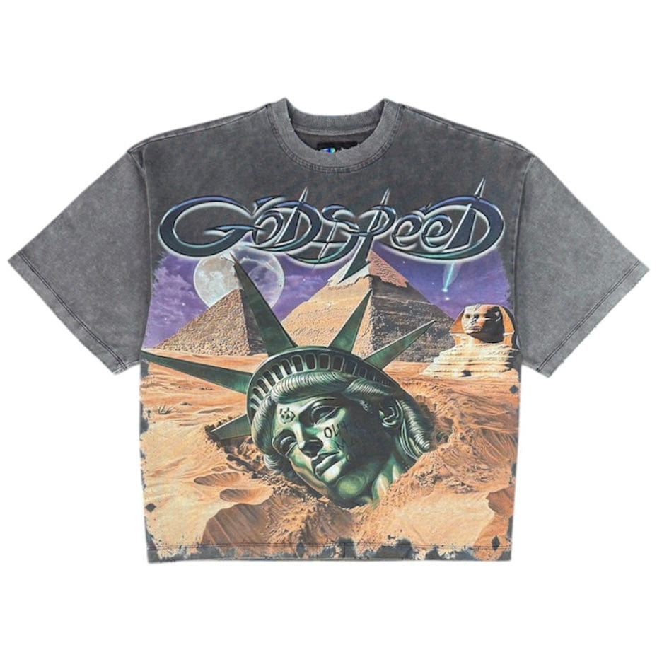 Godspeed Mother Cairo Tee (Grey Wash)