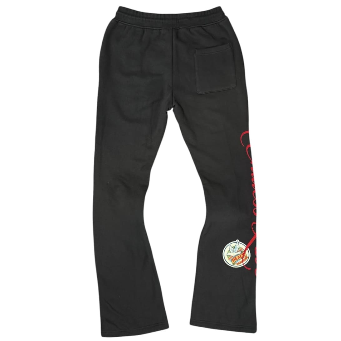 Roku Studios Devotion Faded Zip Hoodie & Flare Sweatpants Set (Black)