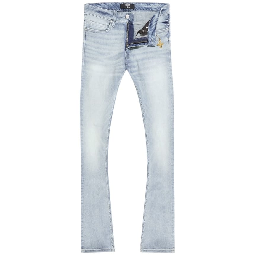 See You In Paradise Super Skinny Stacked First Class Denim (Sky Blue)