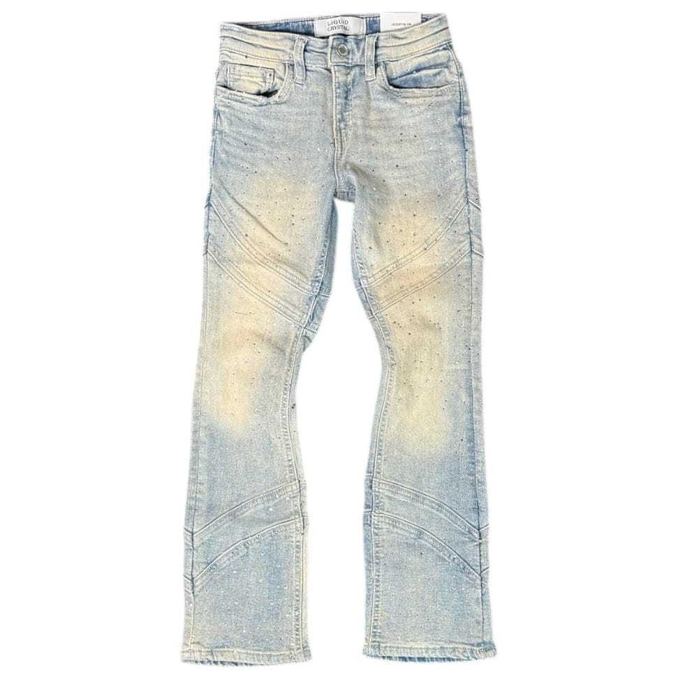 Kids Liquid Crystals Sharp Stacked & Crystal Jean (Iced Lager) JTF2333KB