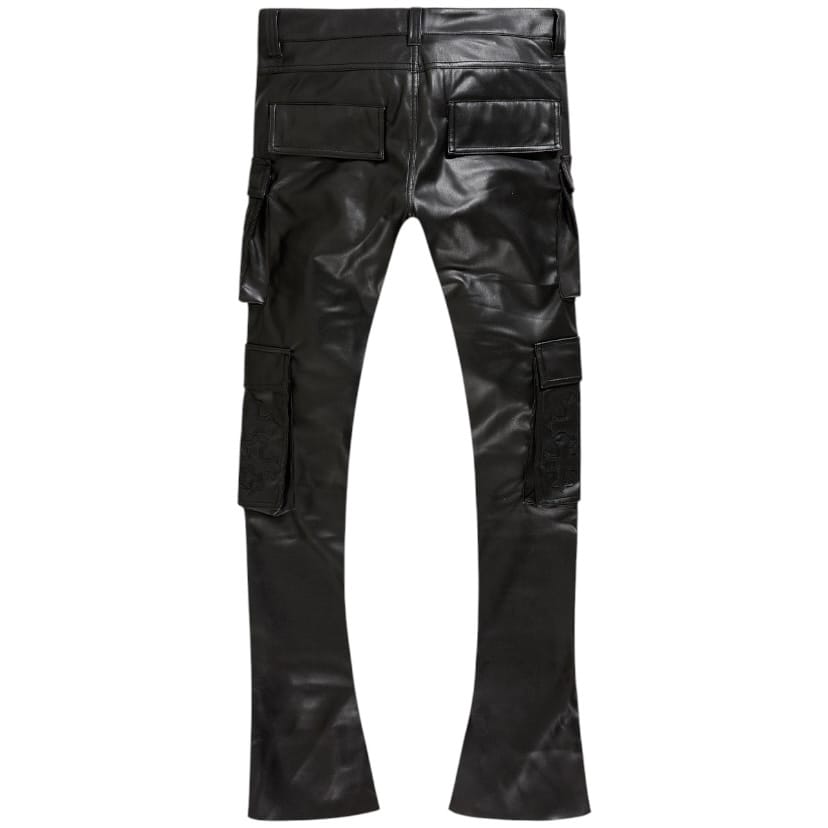 See You In Paradise Skinny Stacked Eden Cargo Pants (Black) JRFP2346