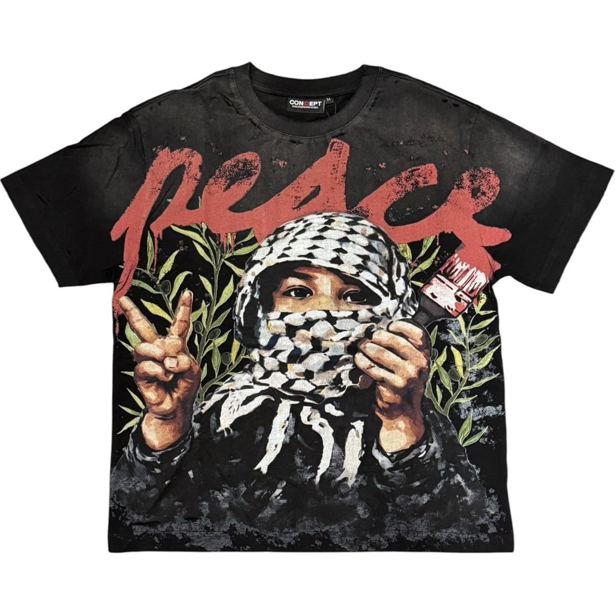 Concept La Peace Tee (Black Wash)