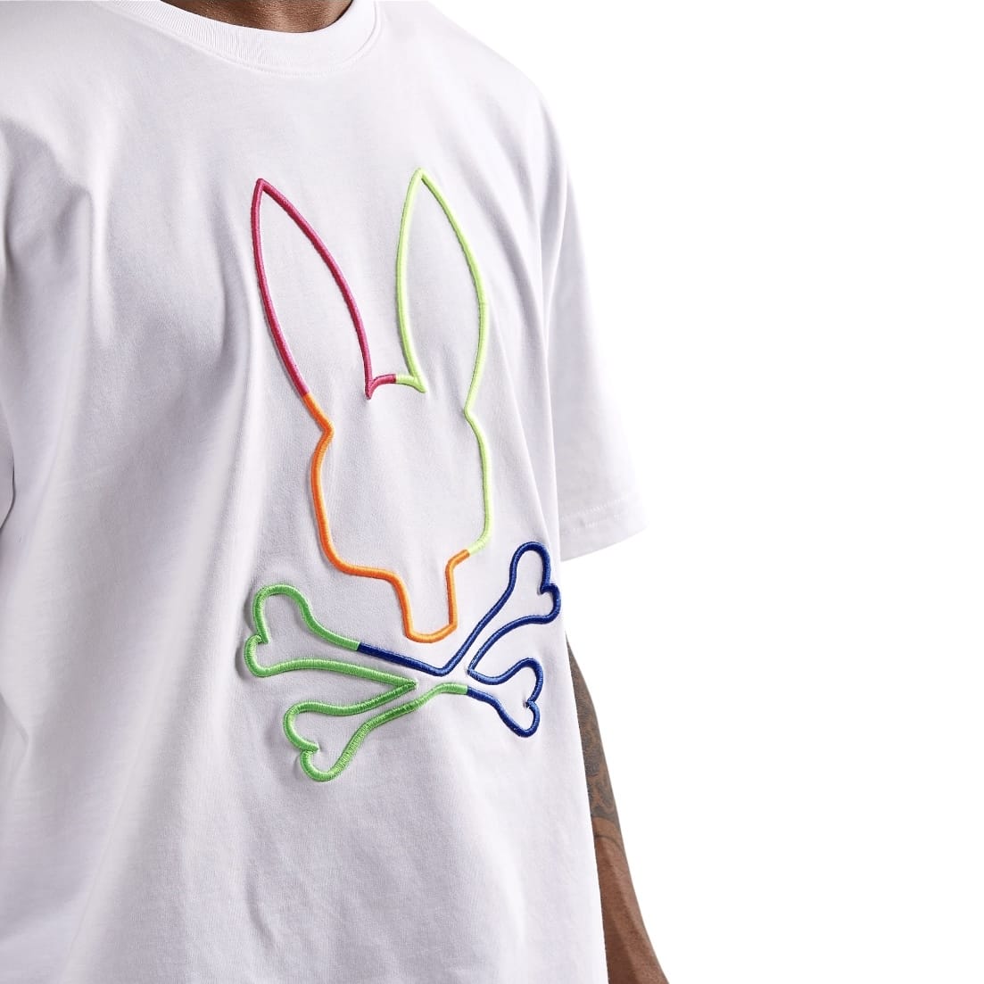 Psycho Bunny Leo Tee (White) B6U245S1PC