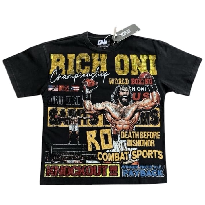 Rich Oni Boxin RO Graphic Tee (Black) RO-T-2002