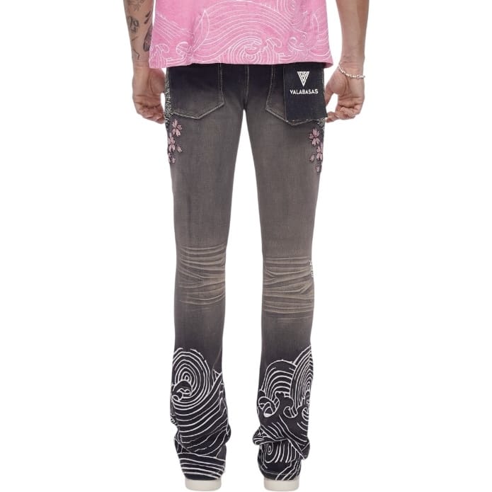 Valabasas Tenka Stacked Denim Jean (Grey Wash) VLBS-VJ3-1127