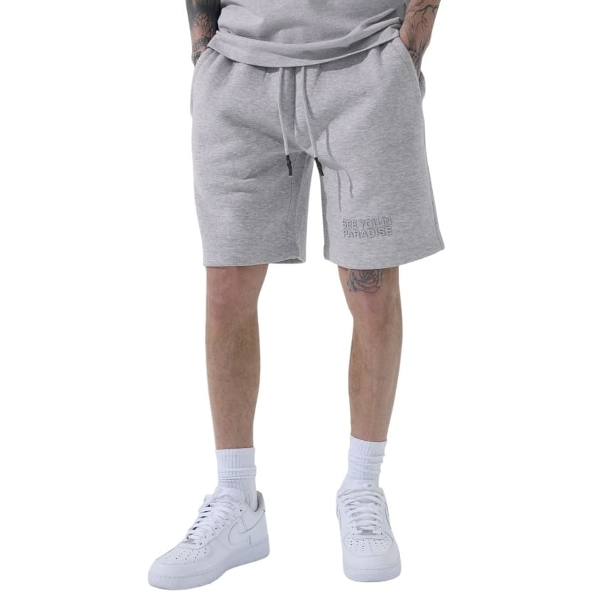 See You In Paradise Tonal Short Set (Heather Grey) 2078A/2078S