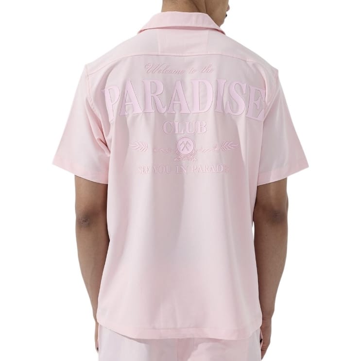 See You In Paradise Club Shirt and Short Set (Light Pink)