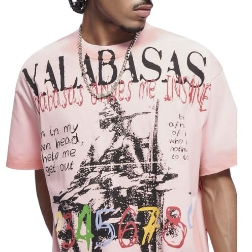 Valabasas Insane Tee (Pink) VLBS-VT1-1085