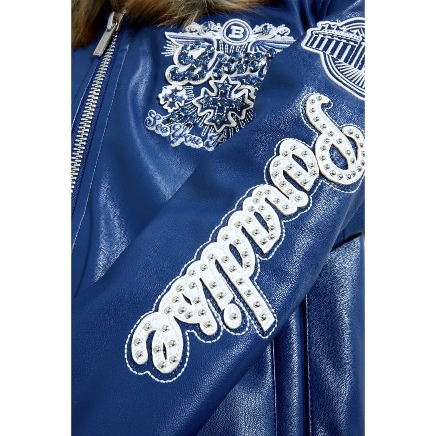 Boys See You In Paradise Da Bronx Bomber Jacket (Navy) 91680B