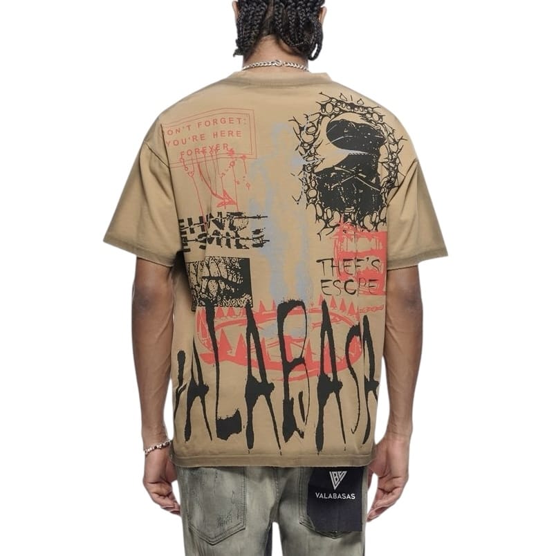 Valabasas Escape Tee (Khaki) VLBS-VT1-1088
