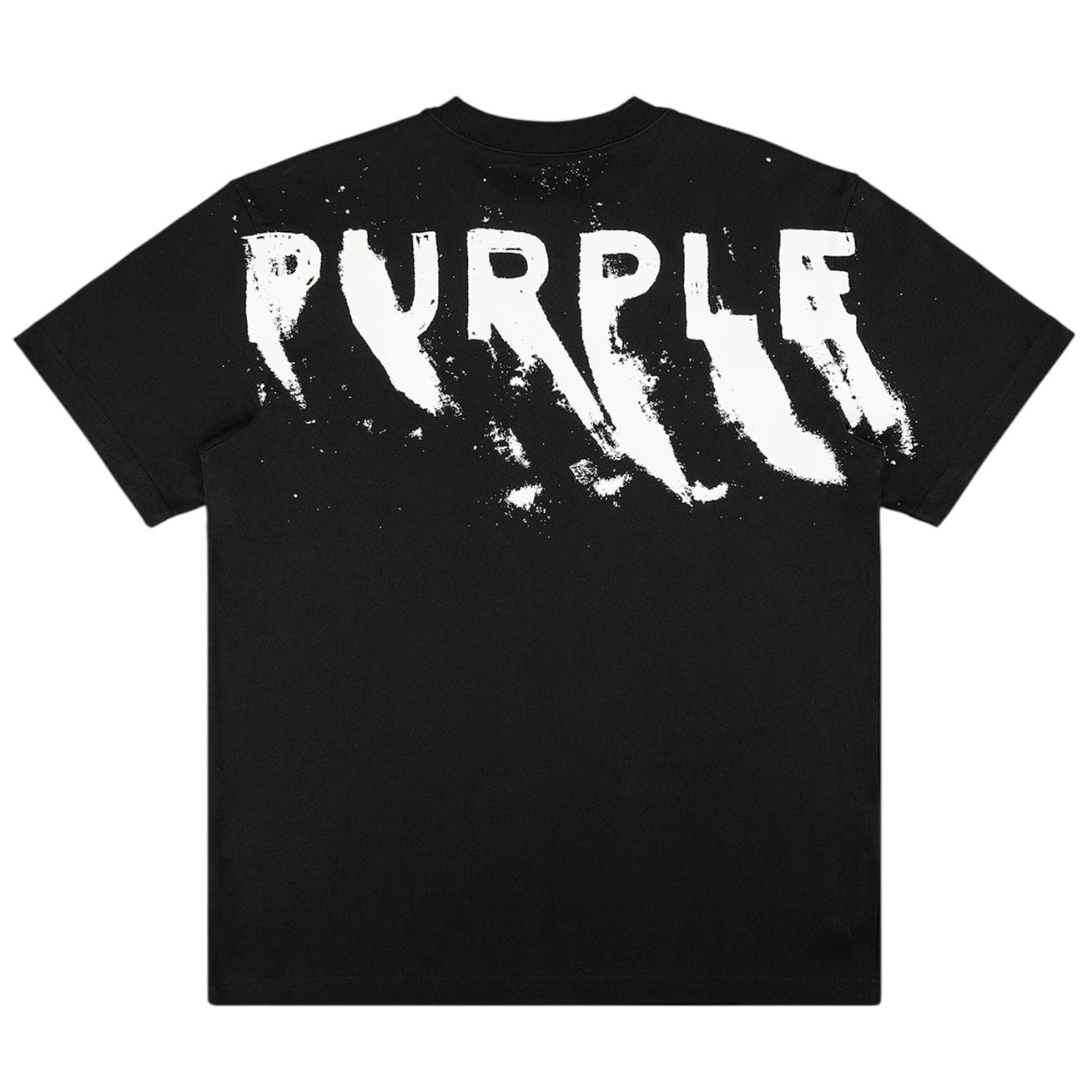 Purple Brand Painted Wordmark Hwt Jersey SS Tee (Black) P117-HJBB423