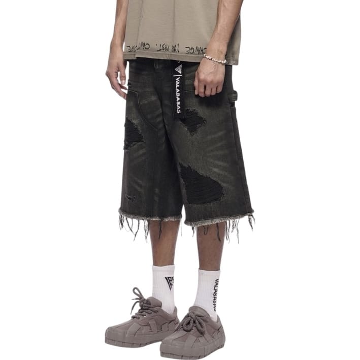Valabasas Revolt Denim Shorts (Dirty Grey) VLBS-VSH2-1035