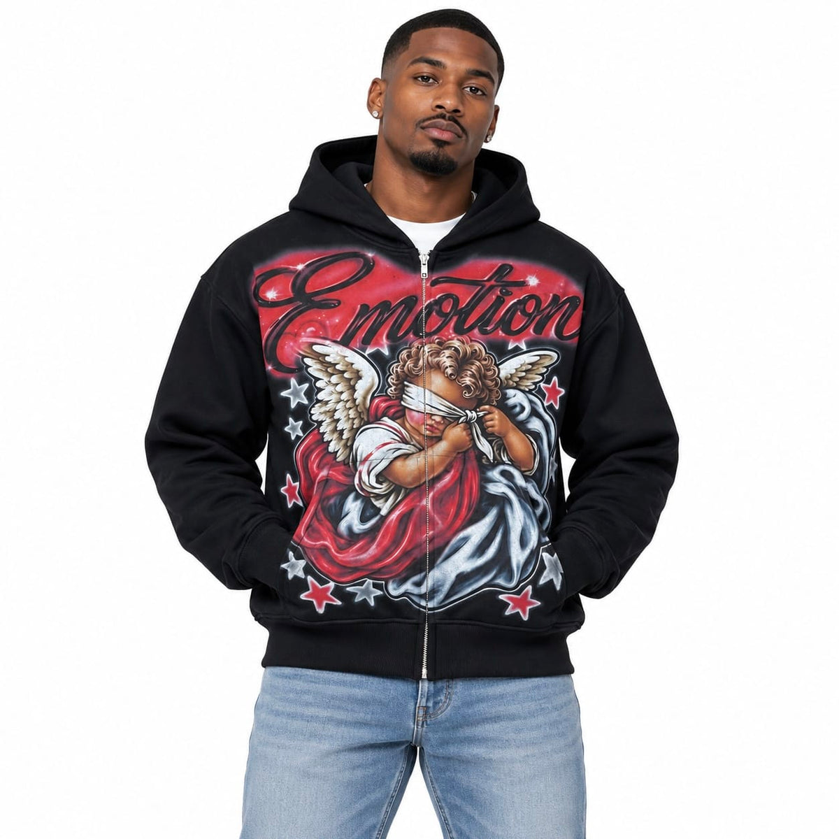Mixed Emotion Unveiled Hoodie (Black)