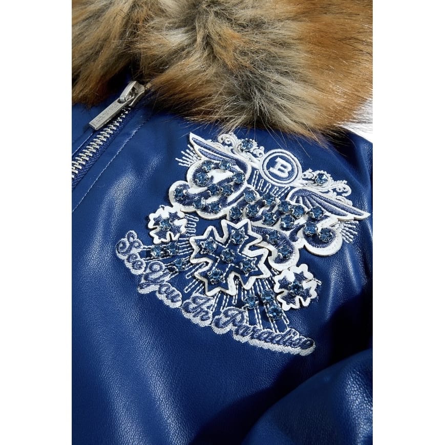 Boys See You In Paradise Da Bronx Bomber Jacket (Navy) 91680B