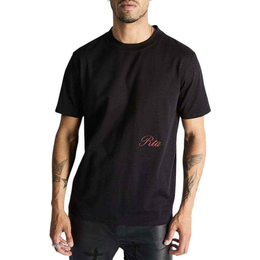 Rta Liam Short Sleeve Tee (Black Nif Script)