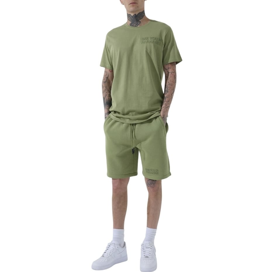 See You In Paradise Tonal Short Set (Desert Moss) 2078A/2078S
