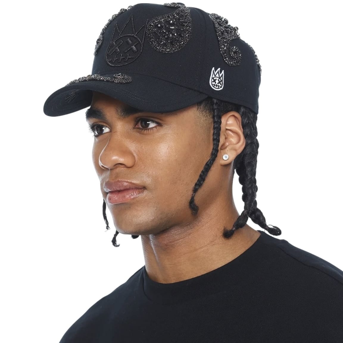 Cult Of Individuality Cult's Paisley 5 Panel A Frame Hat (Black)