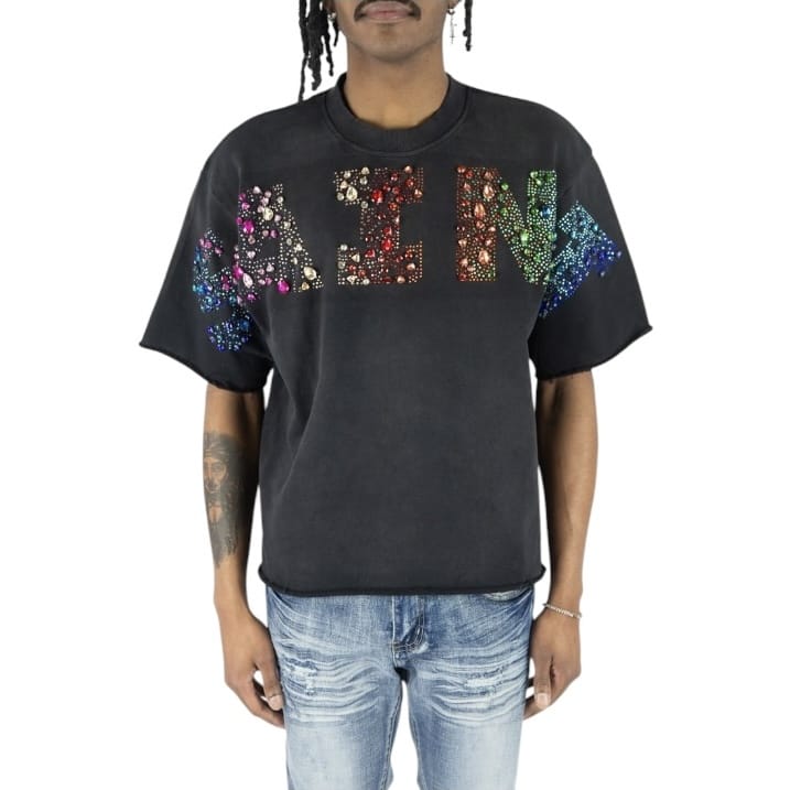 R3bel Denim Saint T-Shirt (Ash Black) 610-31211