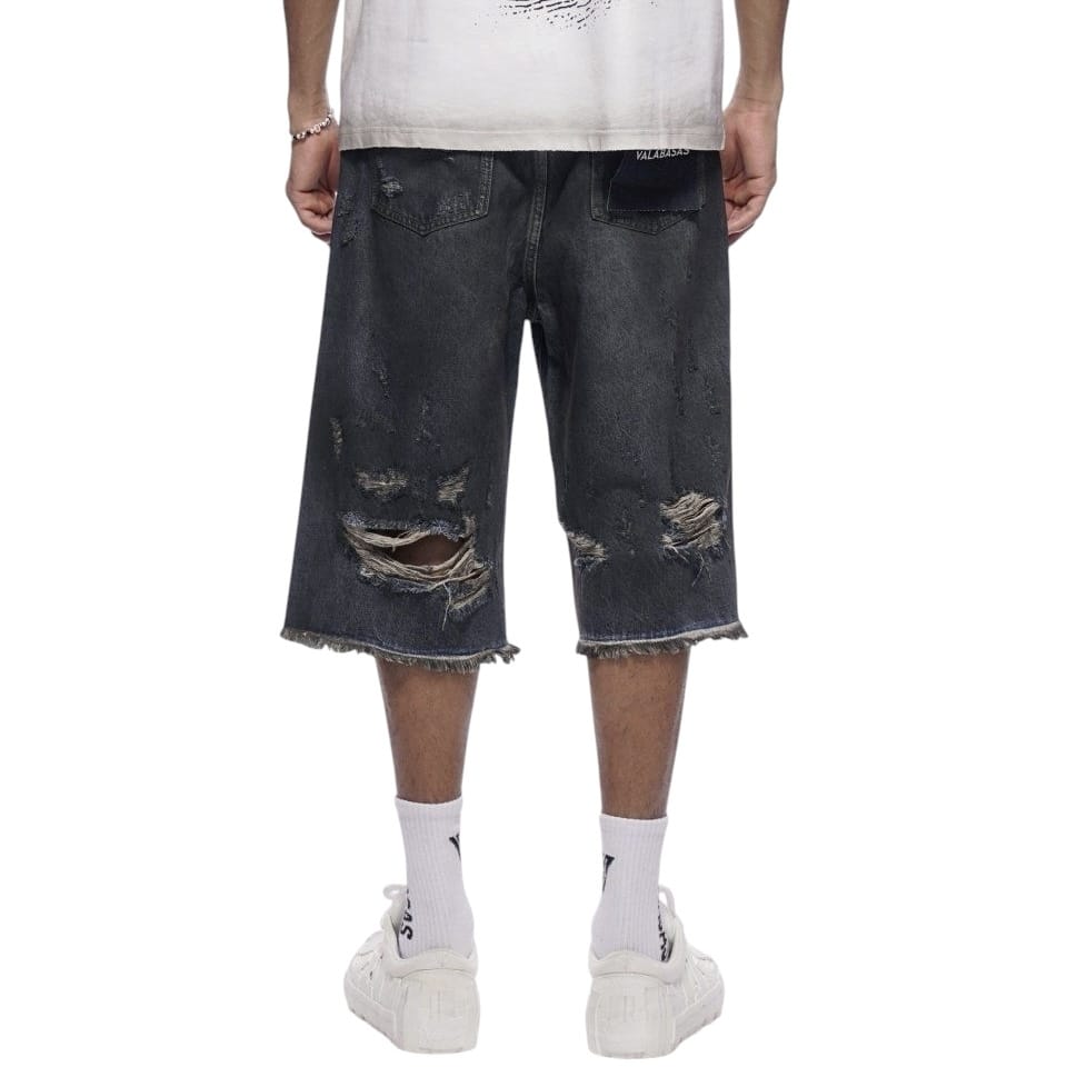 Valabasas Snapped Jorts (Dark Dirty Blue) VLBS-VSH1-1002
