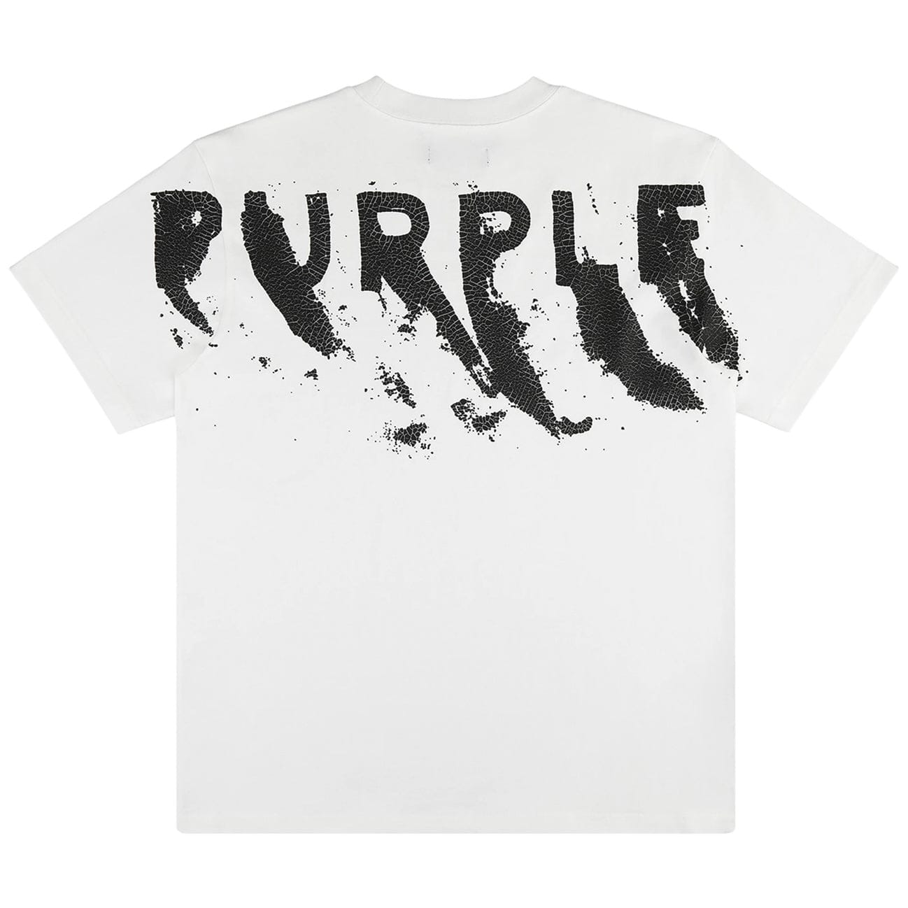Purple Brand Painted Wordmark Hwt Jersey SS Tee (White) P117-HJCM823