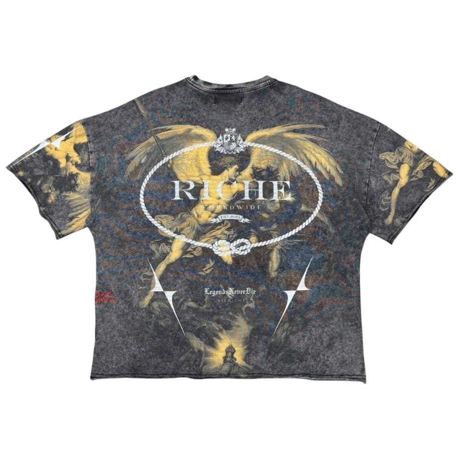 Vie Riche Saint Michael Tee (Black) VR1408-BLK