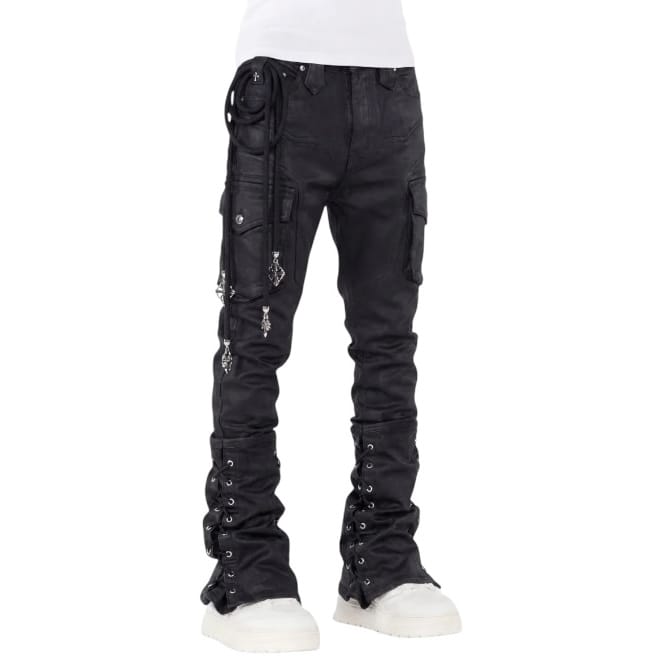 パンツ GUAPI Black Waxed Rope Denim Guapi Black Waxed Rope Denim Jean (Black Waxed) 829BWRD