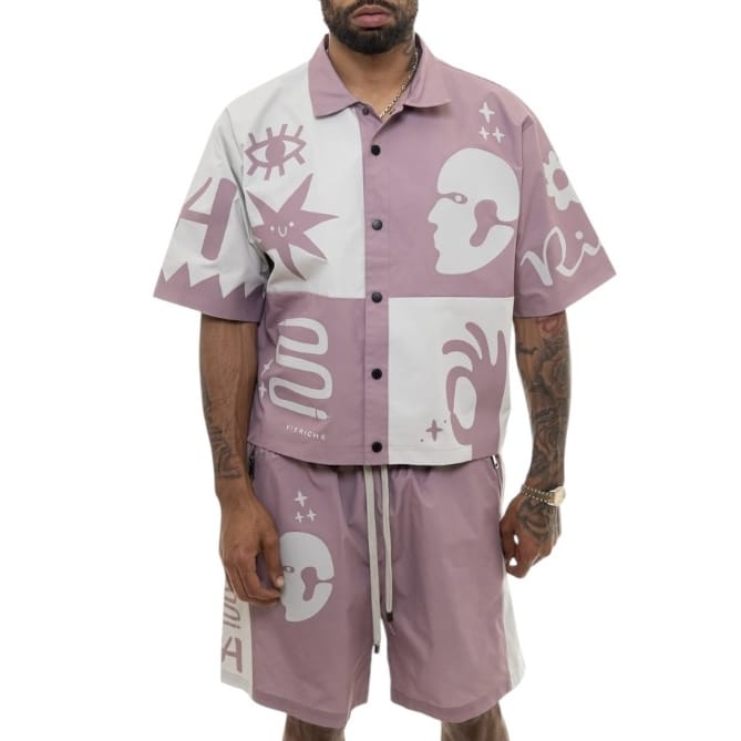 Vie Riche Tribal Short Set (Mauve) VR1515/VR1516-MAU