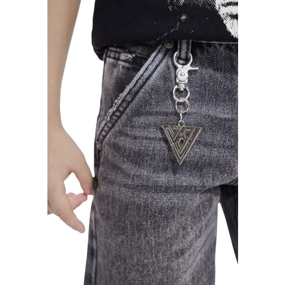 Kids Valabasas Jr. Kids Denim Shorts (Grey)