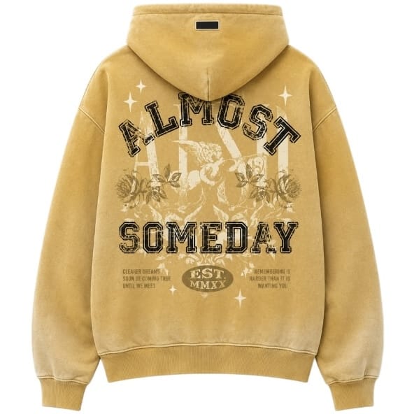 Almost Someday League Hoodie (Yellow)