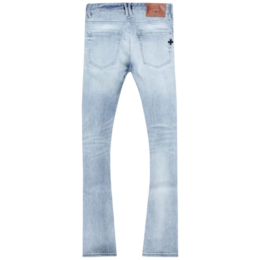 See You In Paradise Super Skinny Stacked First Class Denim (Sky Blue)