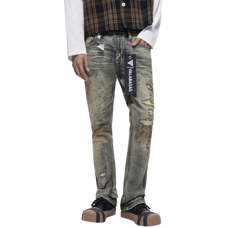 Valabasas Static Stacked Denim Jean (Vintage Wash) VLBS-VJ3-1083
