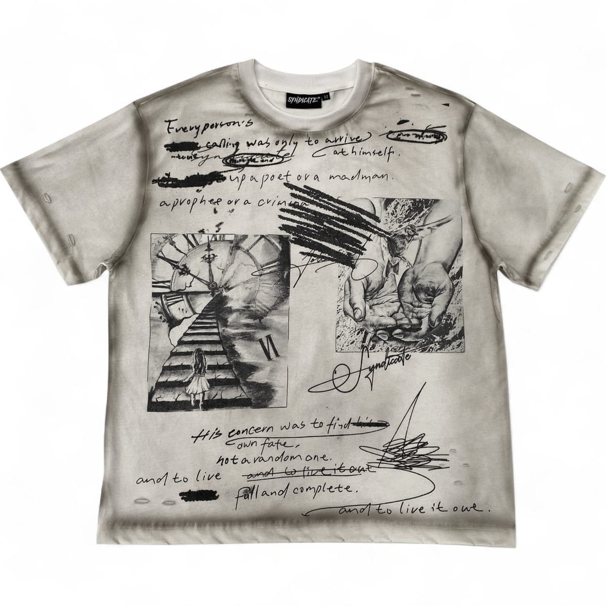 The Syndicate Poet Tee (White)