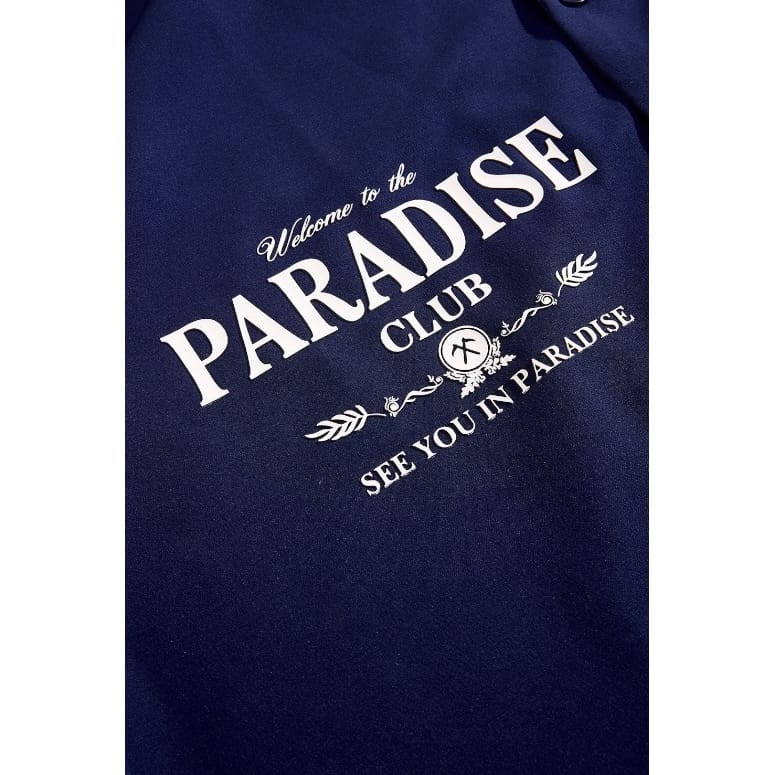 See You In Paradise Club Shirt and Short Set (Navy)