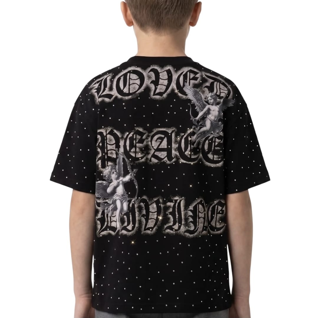 Kids Premium Disaster Restricted Stone Tee (Black)