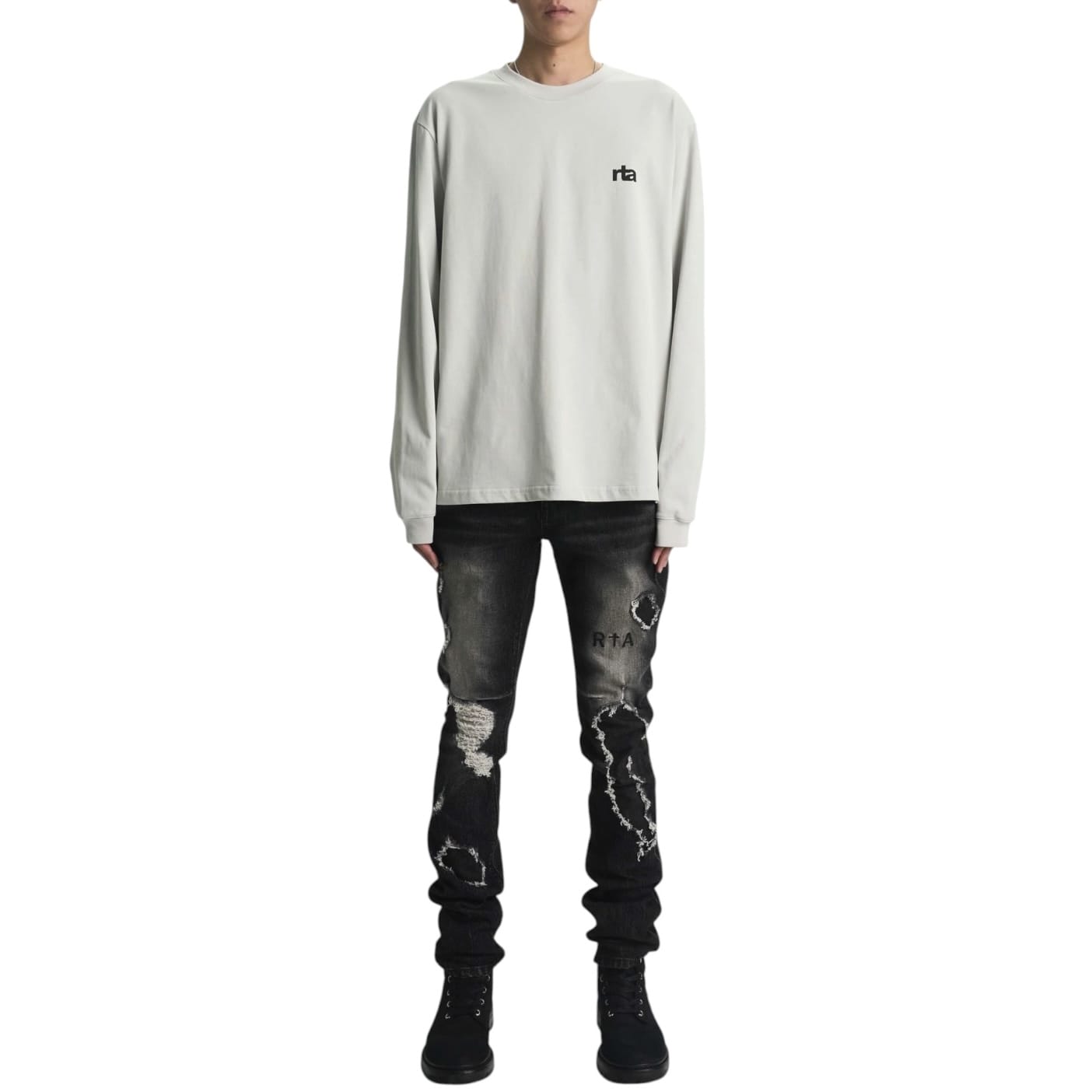Rta Clayton Skinny Jean (Fray Noir) MCHPD1306-J1182FRYNR