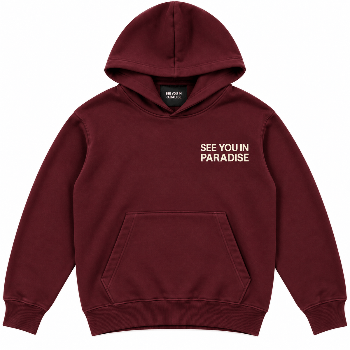 See You In Paradise Wingspan Hoodie (Wine/Cream) 8816H