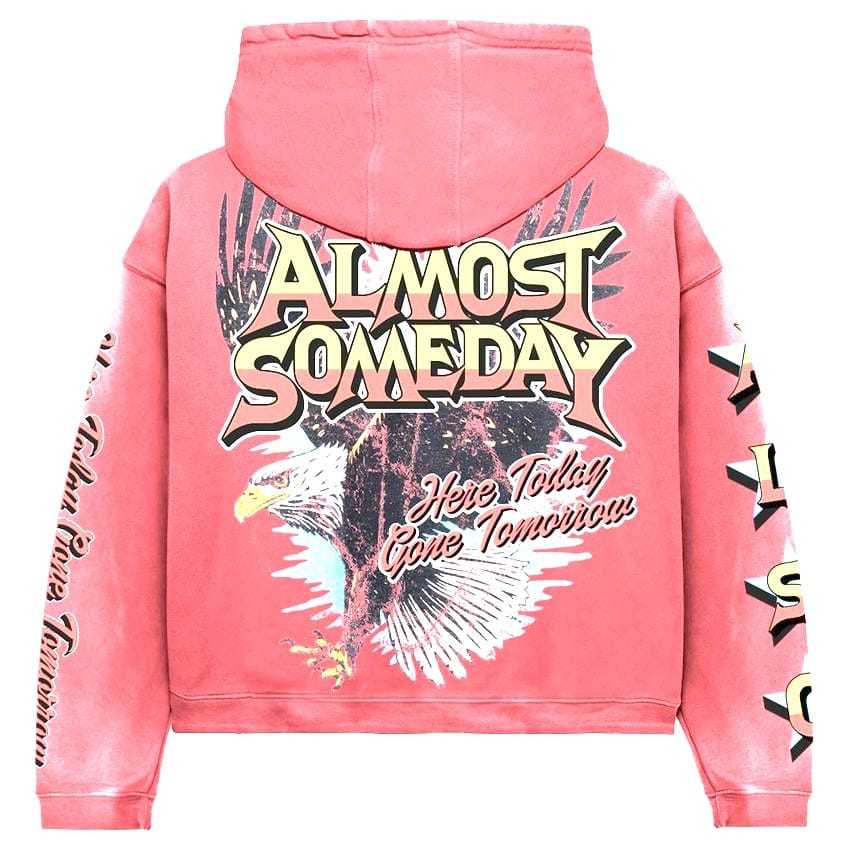 Almost Someday Liberty Zip Up Hoodie (Sunfade Red) AS-S26-006