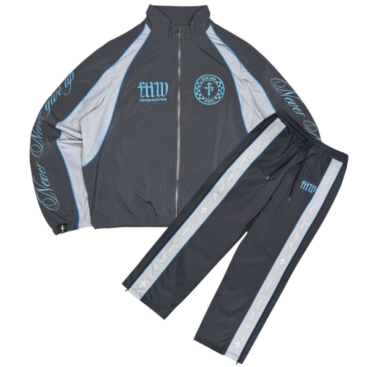 First Row State Of Mind Track Jacket & Pants Set (Grey)